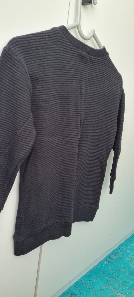 Erkek Çocuk Siyah Triko Sweatshirt Koton - Görsel 4