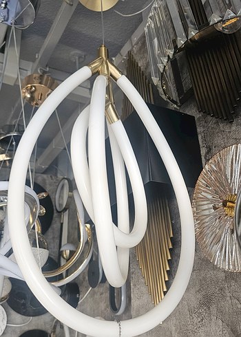 Beyaz Modern Sarkıt LED Lamba