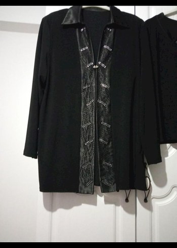 Zara Siyah Gotik Kadın Bluz ve Ceket Takım