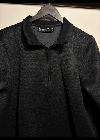 Erkek Gri Yarım Fermuarlı Sweatshirt - Görsel 2