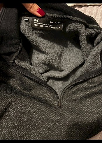 Erkek Gri Yarım Fermuarlı Sweatshirt - Görsel 3