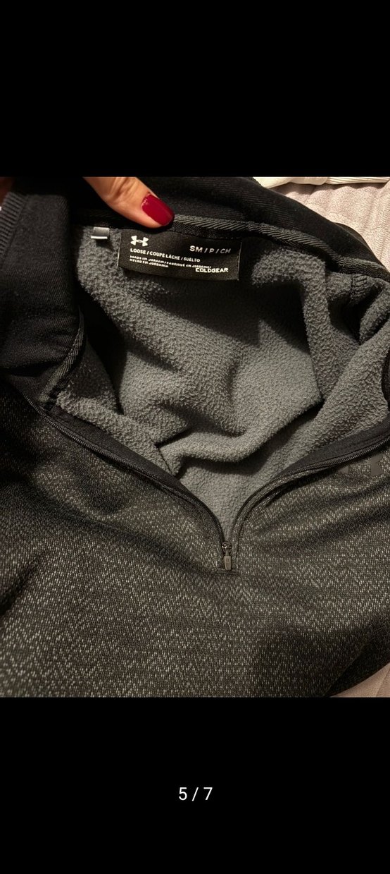 Erkek Gri Yarım Fermuarlı Sweatshirt - Görsel 3