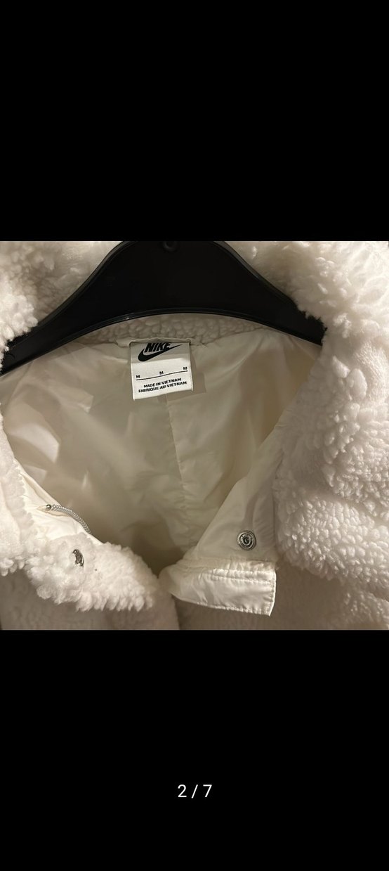 Beyaz Peluş Kadın Kışlık Midi Mont - Görsel 2