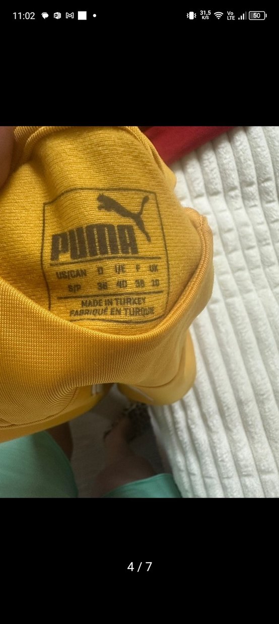 Sarı Mini Kadın Sweatshirt Düğmeli - Görsel 3