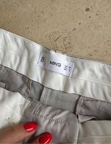 m Beden gri Renk Mango kumaş pantolon