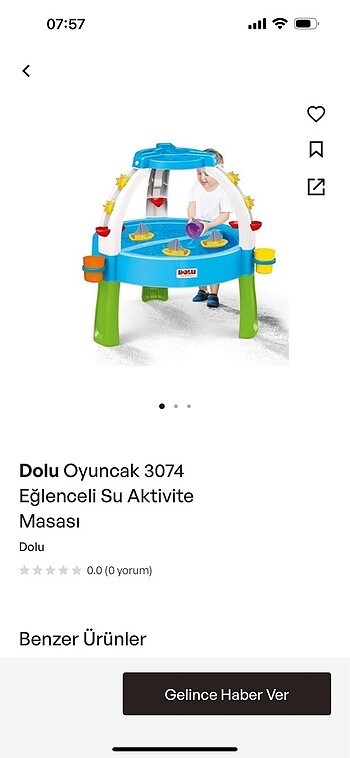 Dolu oyuncak eğlenceli su kum aktivite masası