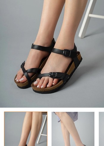 Zara Kemerli kadın Deri Sandalet