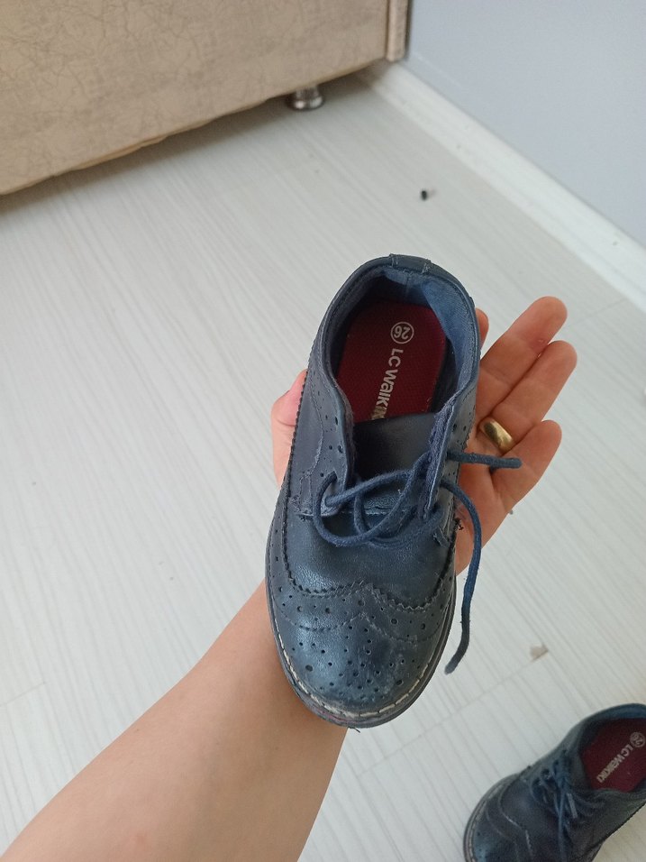 Erkek Çocuk Gri Bağcıklı Özel Ayakkabı - Görsel 4