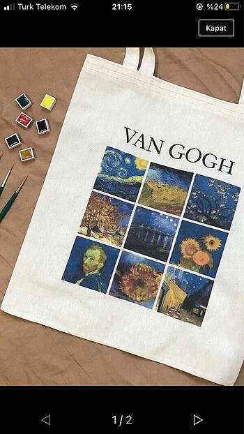 van gogh bez çanta