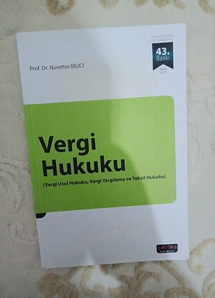 Nurettin Bilici, vergi hukuku