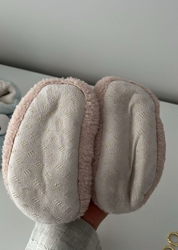 Kız Çocuk Pembe Kürklü Sıcak Ev Terliği - Görsel 2