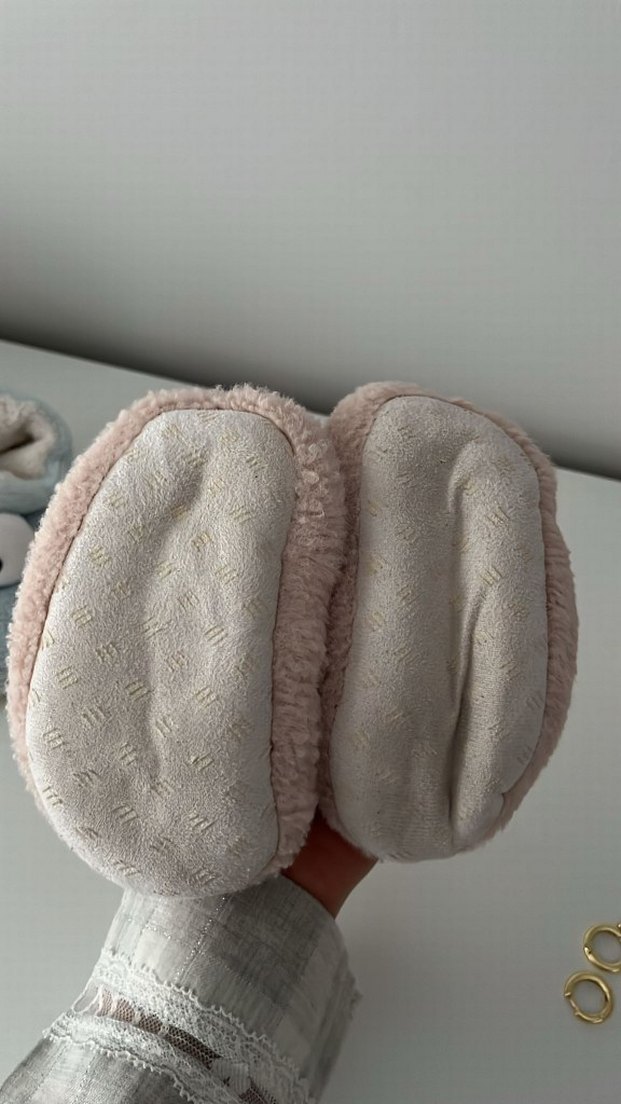 Kız Çocuk Pembe Kürklü Sıcak Ev Terliği - Görsel 2