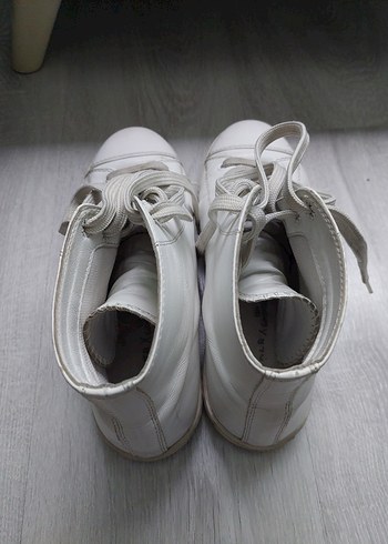 40 Beden Beyaz Bağcıklı Kadın Sneakers