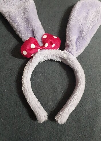  Beden Peluş kulaklı taç ve lastikli bandana
