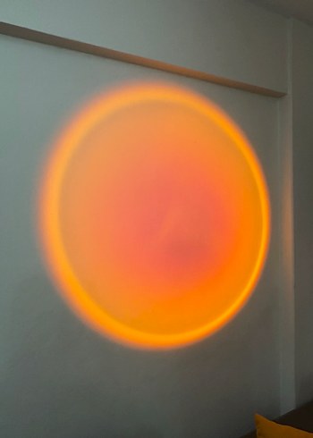 Turuncu Güneş Batımı Görüntülü Işık - Görsel 5