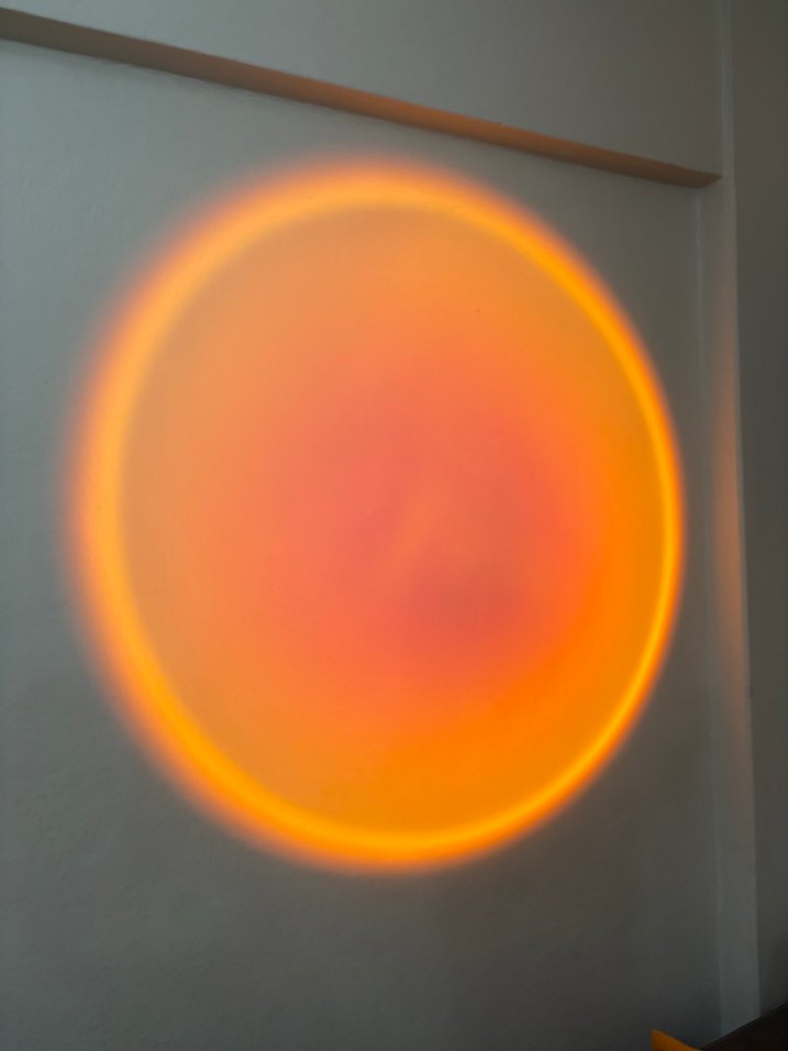 Turuncu Güneş Batımı Görüntülü Işık - Görsel 4