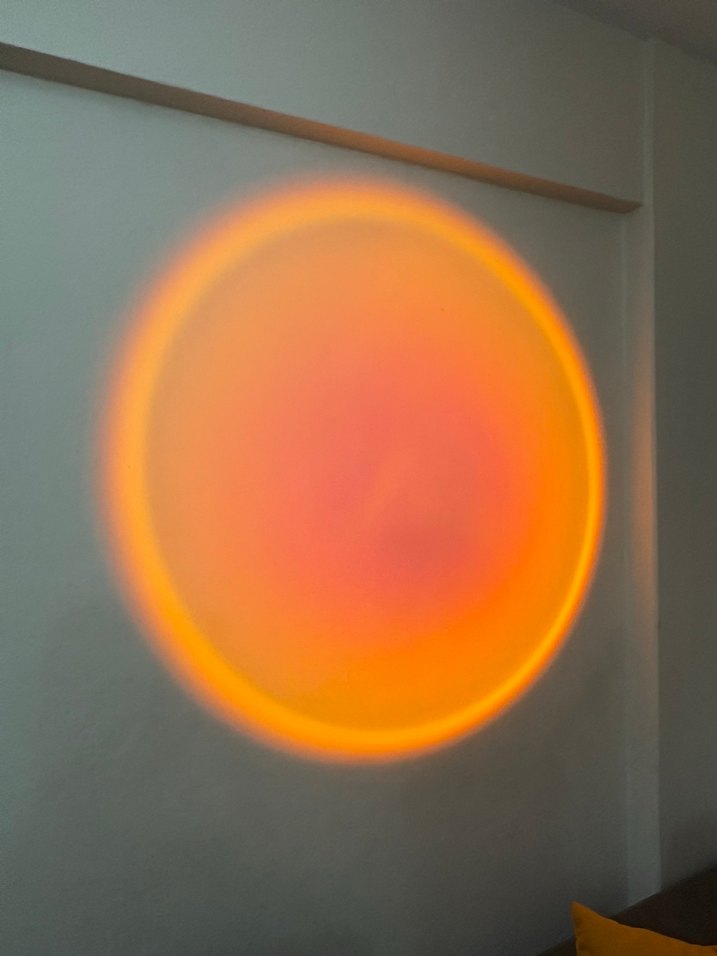 Turuncu Güneş Batımı Görüntülü Işık - Görsel 5