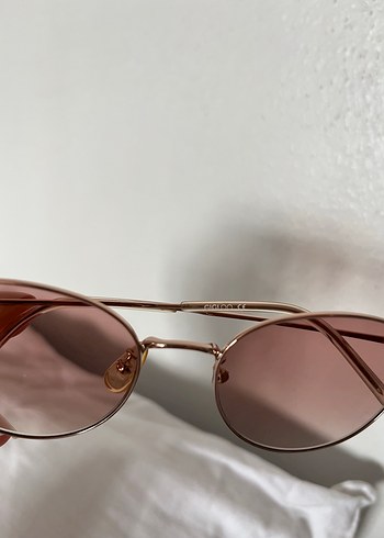 Pembe Transparan Minimalist Kadın Güneş Gözlüğü - Görsel 2