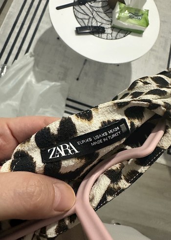 Zara Kahverengi Leopar Desenli Midi Kadın Elbise
