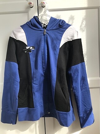 Fermuarlı kapşonlu sweatshirt