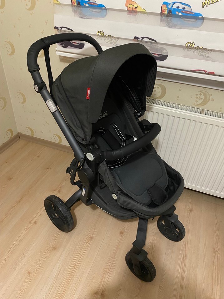 Quatro Siyah Bebek Arabası - Görsel 3