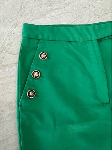 Yeşil kumaş pantolon