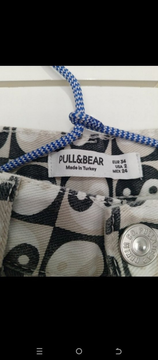 Ying Yang Desenli Kot Pantolon - Görsel 4