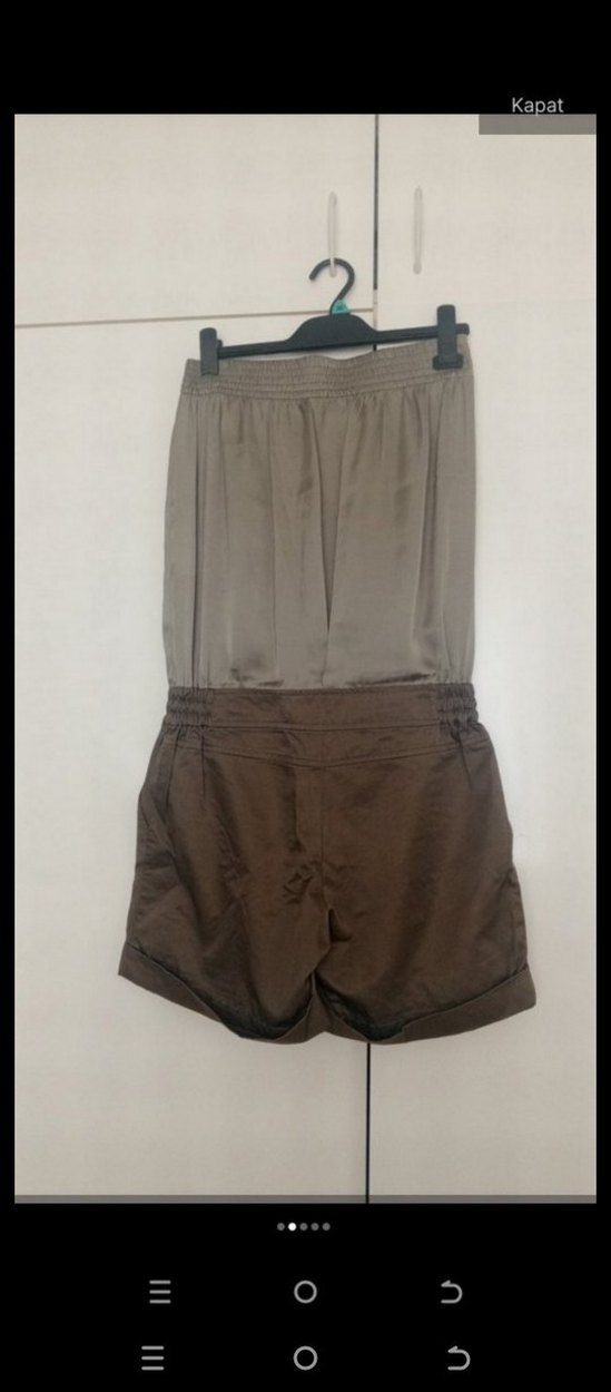 Twist Straplez Şortlu Tulum - Görsel 3