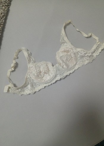 Vintage Bohem Beyaz Dantel Sütyen - Görsel 3