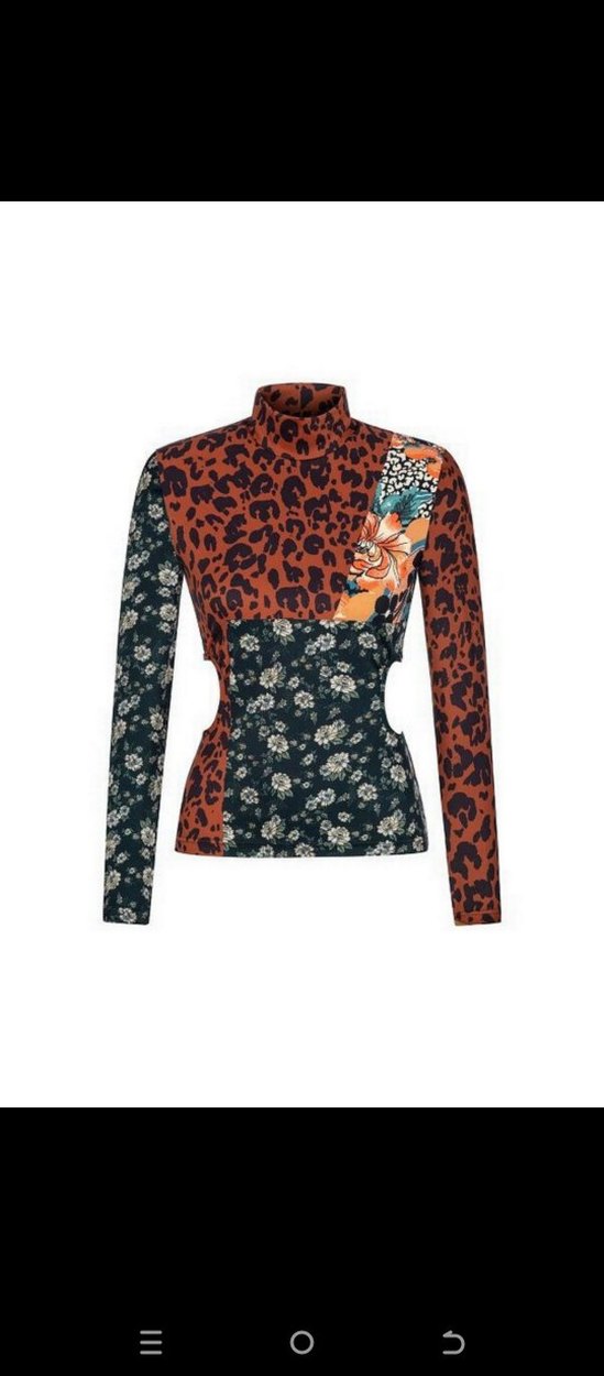 Twist Desenli Uzun Kollu Bluz - Görsel 3