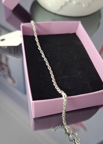 Gümüş Renk Erkek Zincir Bileklik - Görsel 8