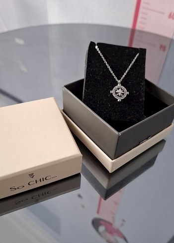 So Chic Pusula Çelik Kolye - Görsel 3