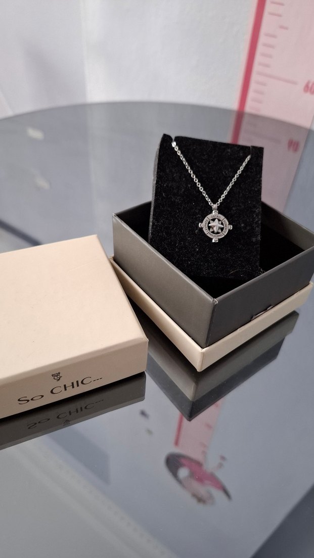 So Chic Pusula Çelik Kolye - Görsel 3