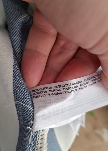 Mavi Çizgili Uzun Kollu Denim Gömlek - Görsel 6