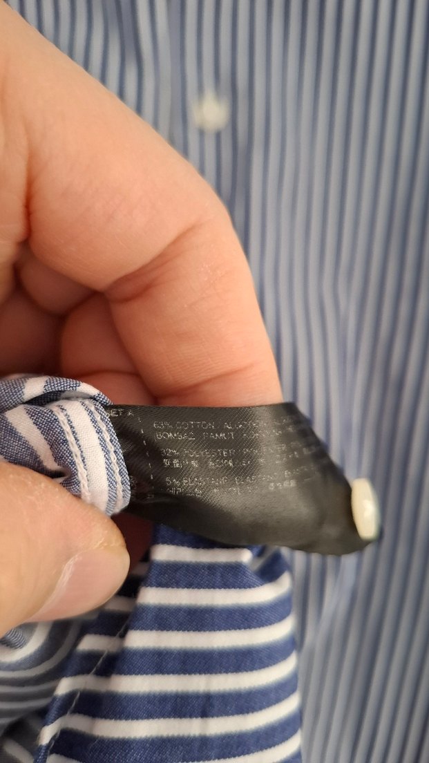 Erkek Lacivert Çizgili Regular Fit Gömlek - Görsel 5