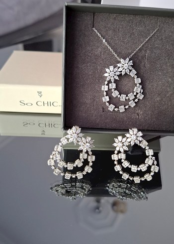 So Chic 18 Ayar Altın Kaplama Gümüş Takı Set - Görsel 2