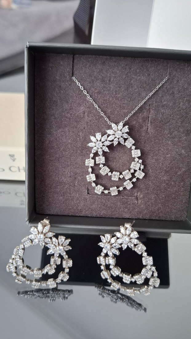 So Chic 18 Ayar Altın Kaplama Gümüş Takı Set - Görsel 3