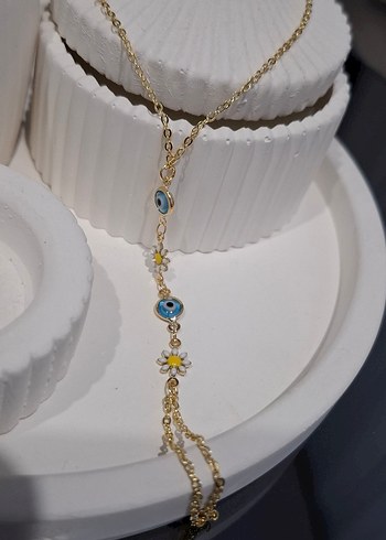 Renkli Çiçekli Bohem Kadın El Zinciri - Görsel 5