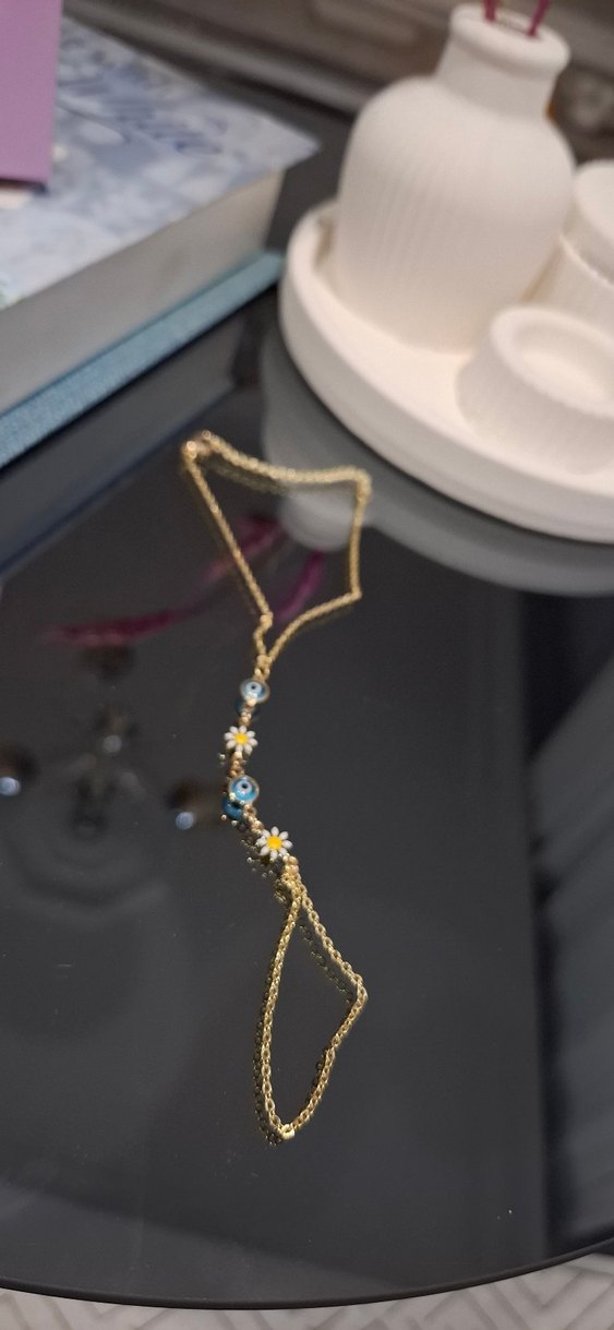 Renkli Çiçekli Bohem Kadın El Zinciri - Görsel 4