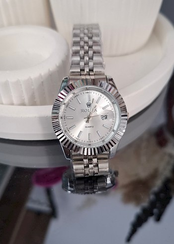 Rolex Klasik Gümüş Kadın Kol Saati
