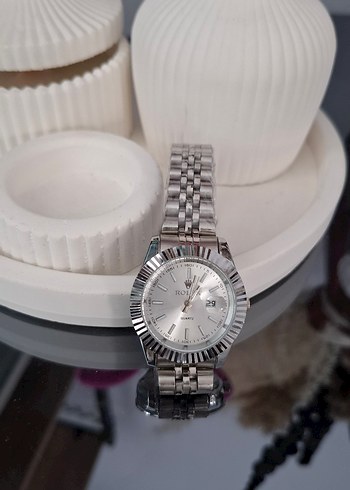 Beden Rolex Klasik Gümüş Kadın Kol Saati