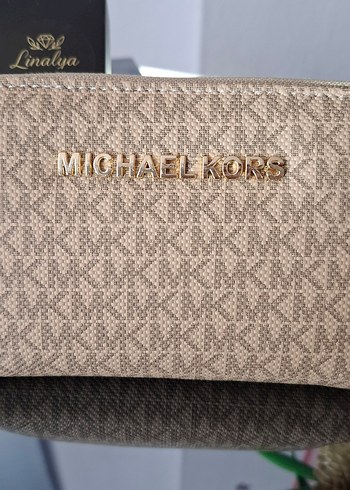 Beden kahverengi Renk Michael Kors Kahverengi Fermuarlı Kadın Cüzdanı