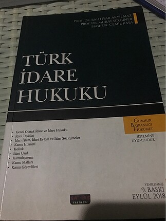 Türk idare hukuku- Bahtiyar Akyılmaz