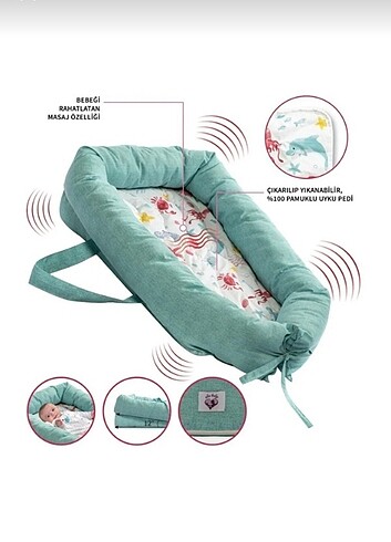 Relax titreşimli bebek reflü yatağı