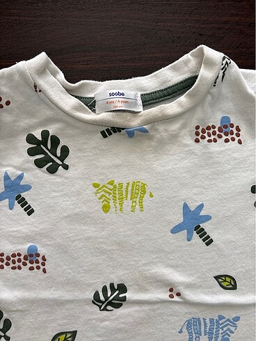 4 Yaş Beden çeşitli Renk 2 adet tshirt