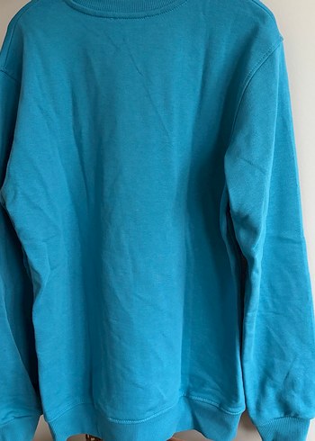 Mavi BaskılıSweatshirt - Görsel 3