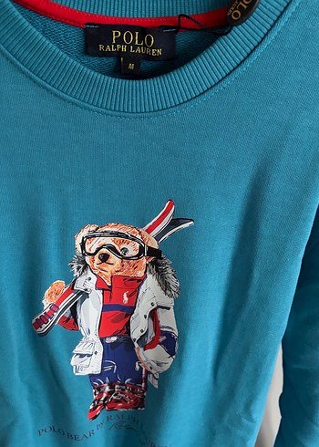 Mavi BaskılıSweatshirt - Görsel 2