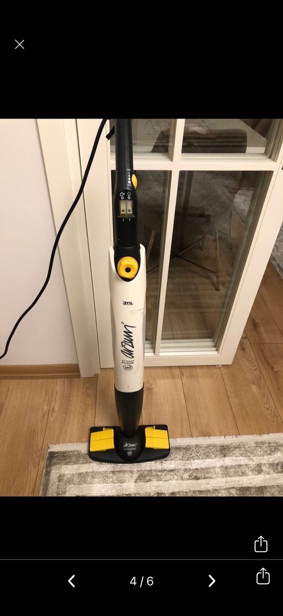 Beyaz Elektrikli Moplu buhar makinesi - Görsel 2