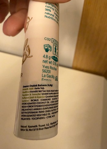 Pastel Beyaz Ruj yves rocher nemlendirici - Görsel 2