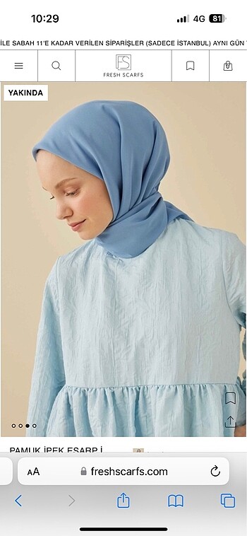 Fresh Scarfs Pamuk İpek Eşarp